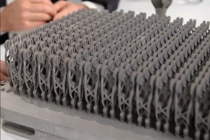 PeÃÂ§as industriais impressas em 3D